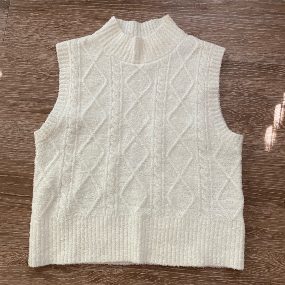 Mock Neck Sweater Vest